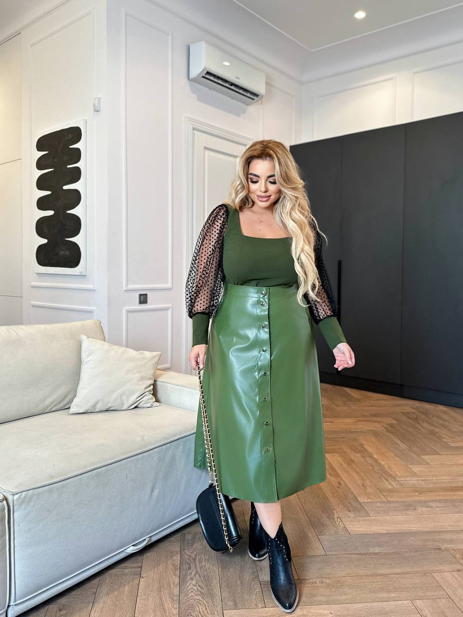 Комплект от блуза и пола - Twiggy Shop