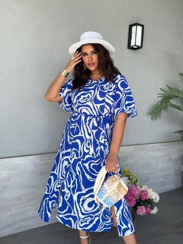 Миди рокля с колан - Twiggy Shop