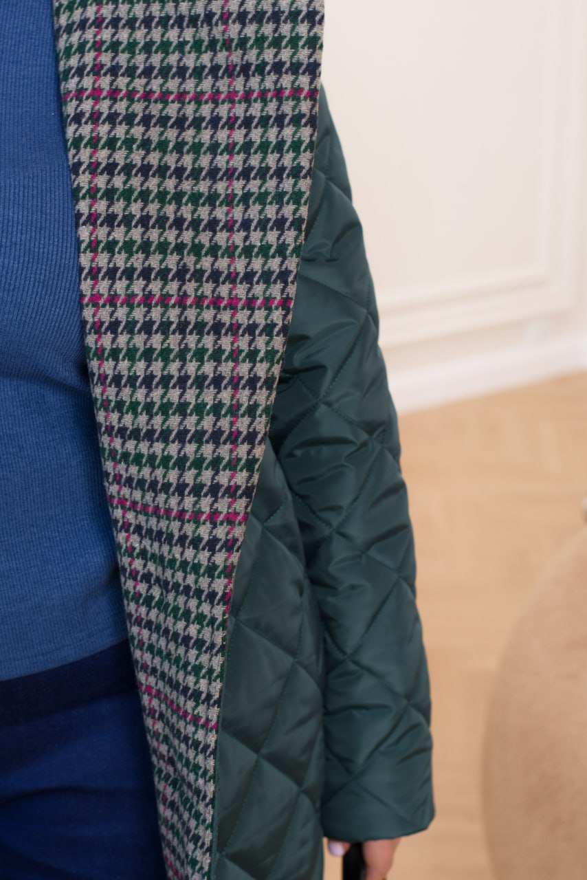 Дълго шушляково палто с яка - Twiggy Shop