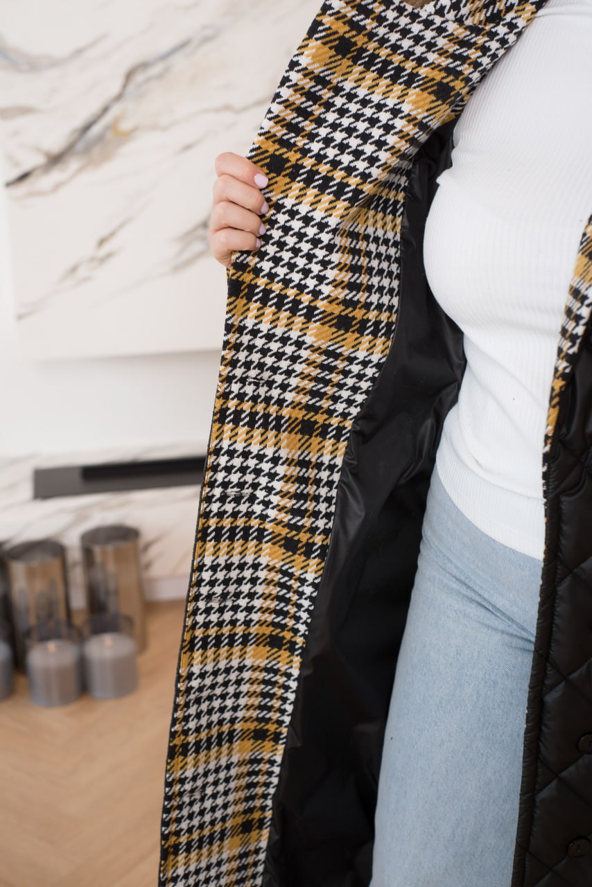 Дълго шушляково палто с яка - Twiggy Shop