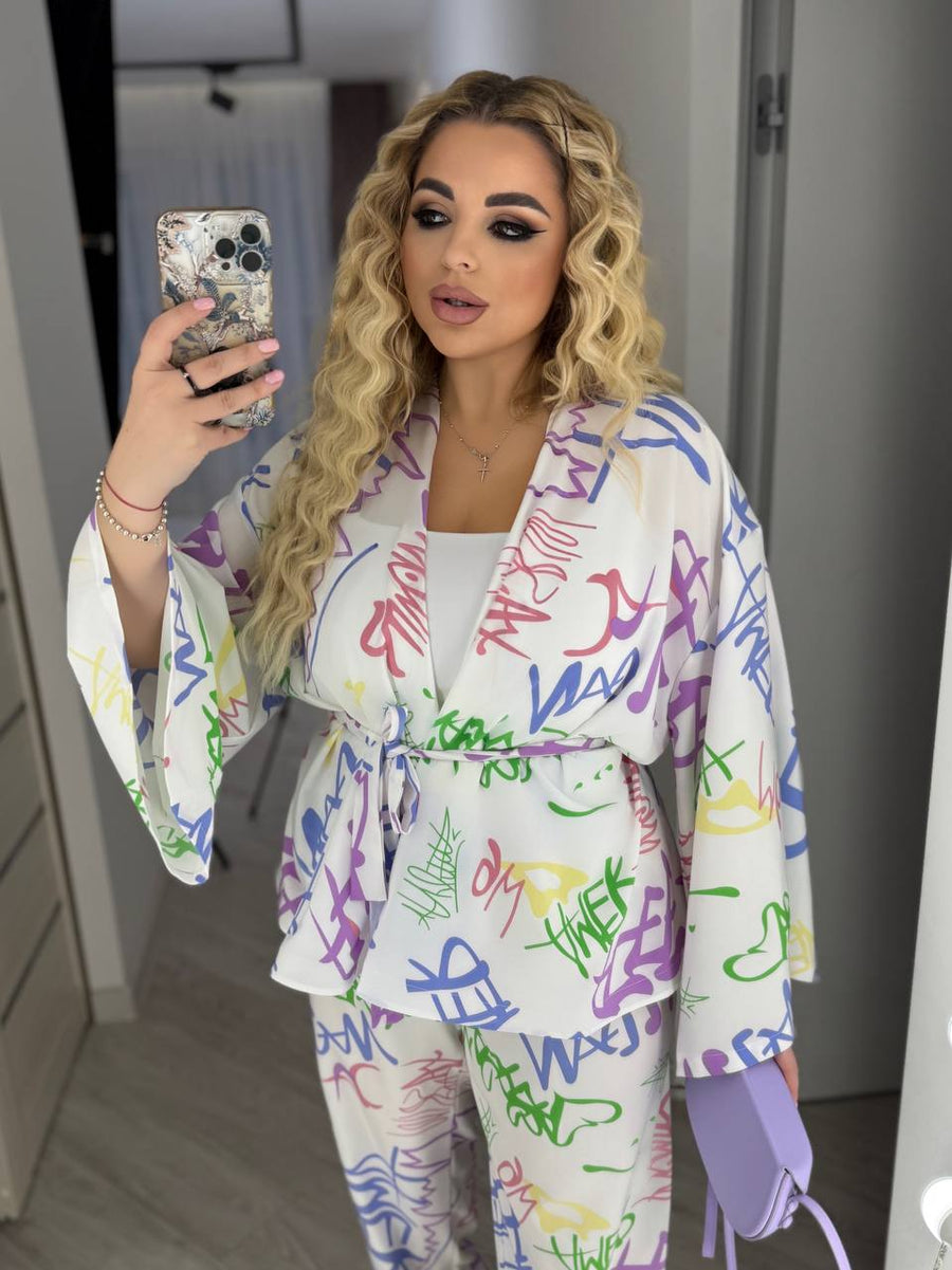 Комплект от риза и панталон от софт - Twiggy Shop