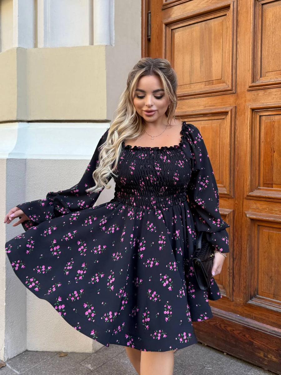 Къса рокля с ръкави - Twiggy Shop