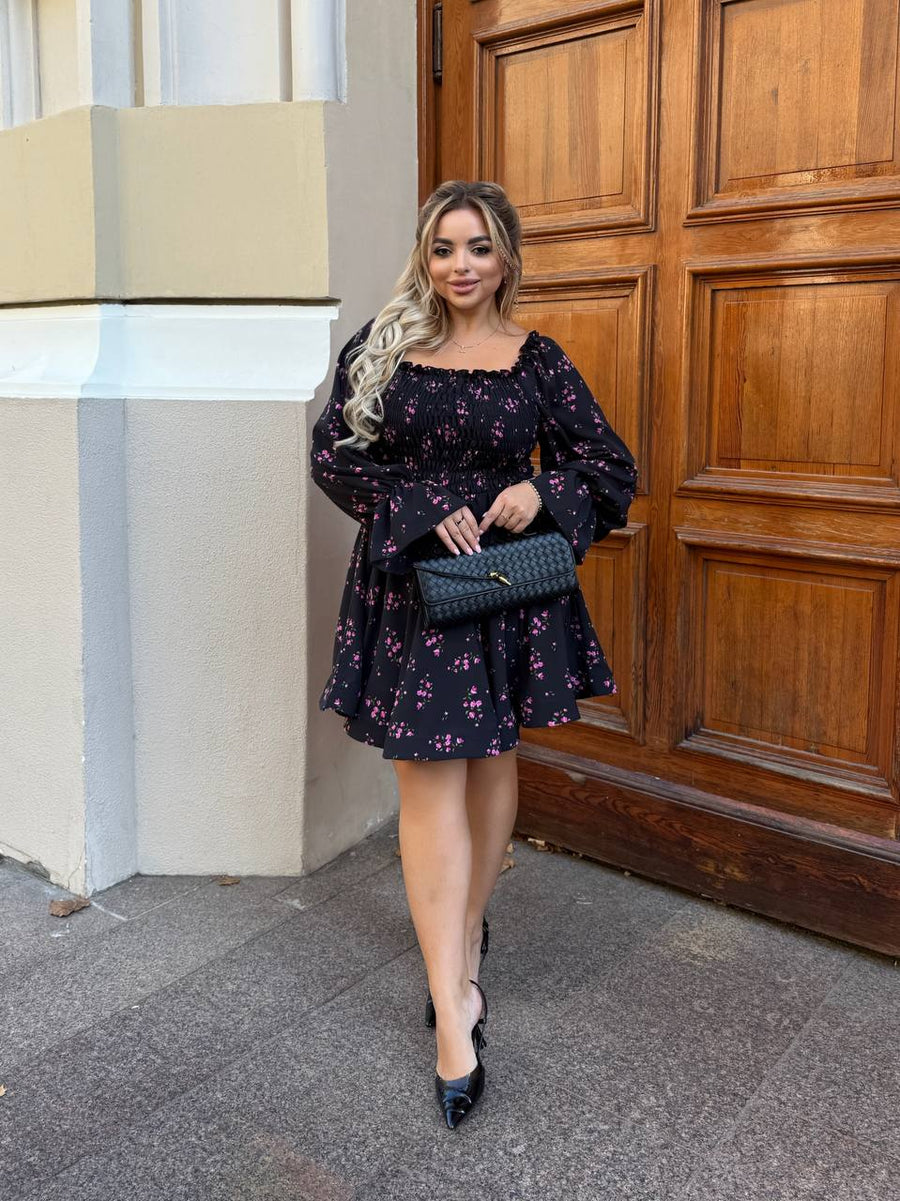 Къса рокля с ръкави - Twiggy Shop