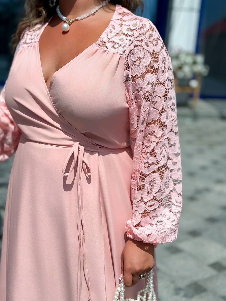 Дълга рокля с дантела - Twiggy Shop