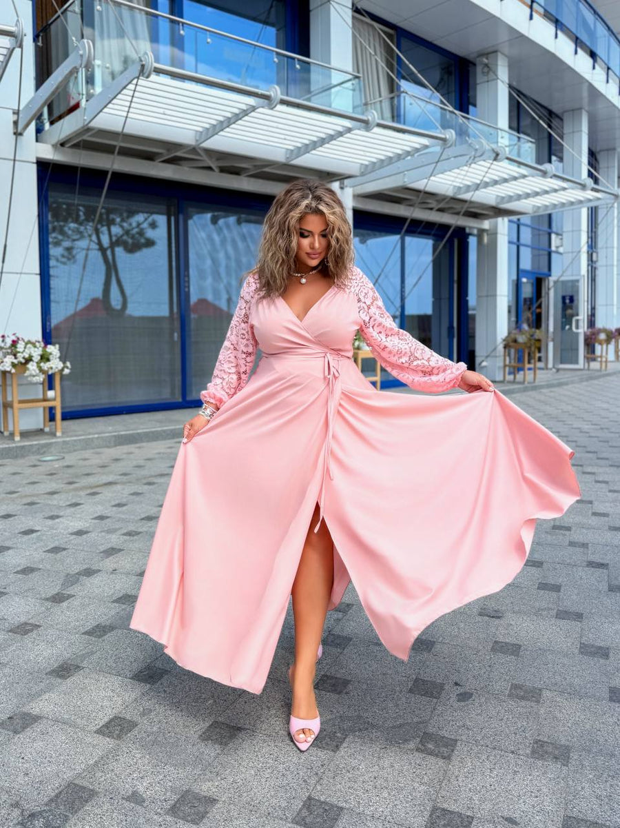 Дълга рокля с дантела - Twiggy Shop