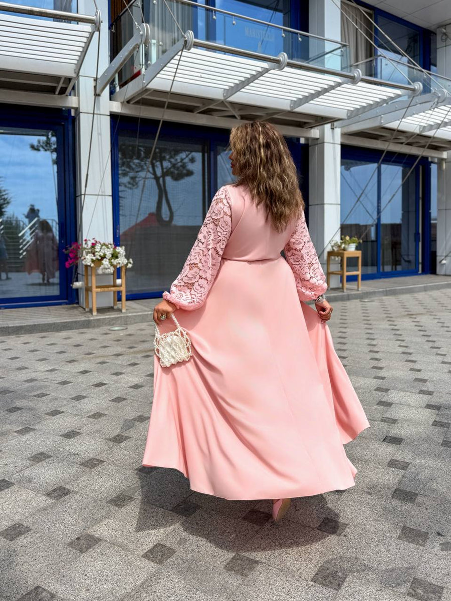 Дълга рокля с дантела - Twiggy Shop