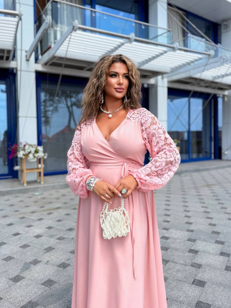 Дълга рокля с дантела - Twiggy Shop