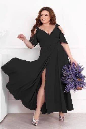 Дълга рокля с прехвърляне - Twiggy Shop