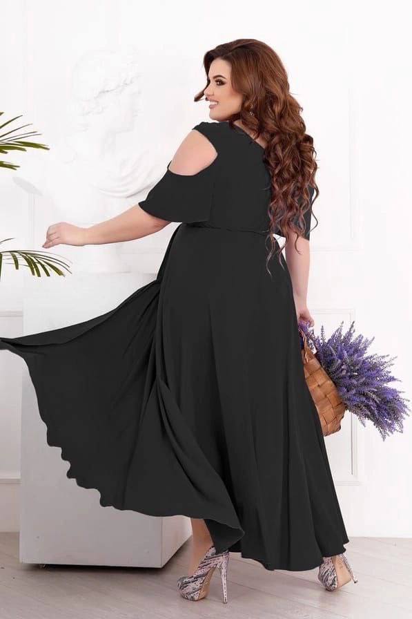 Дълга рокля с прехвърляне - Twiggy Shop