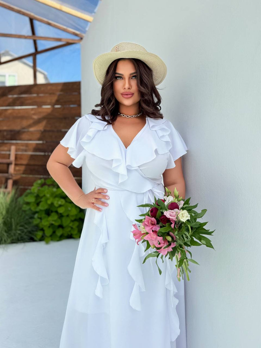 Дълга рокля с волани - Twiggy Shop