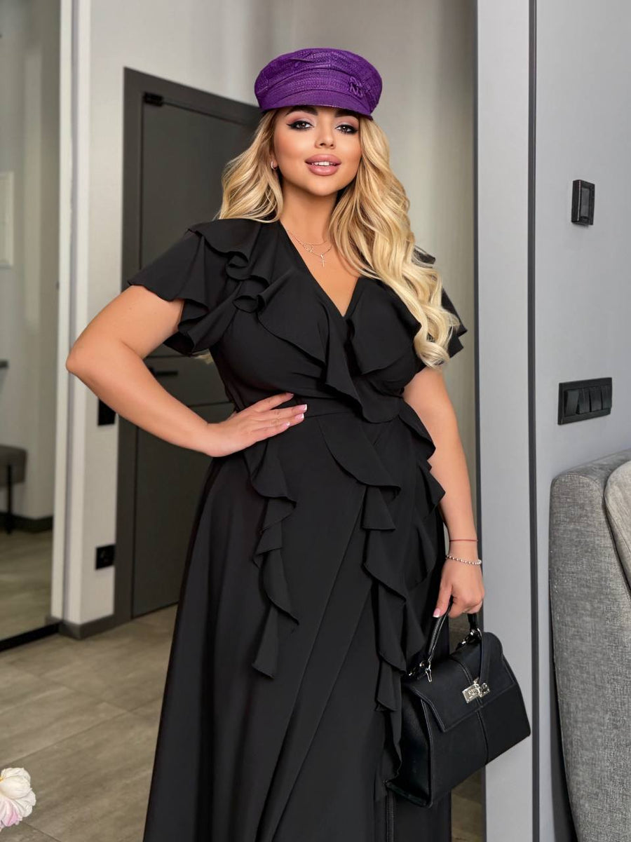 Дълга рокля с волани - Twiggy Shop