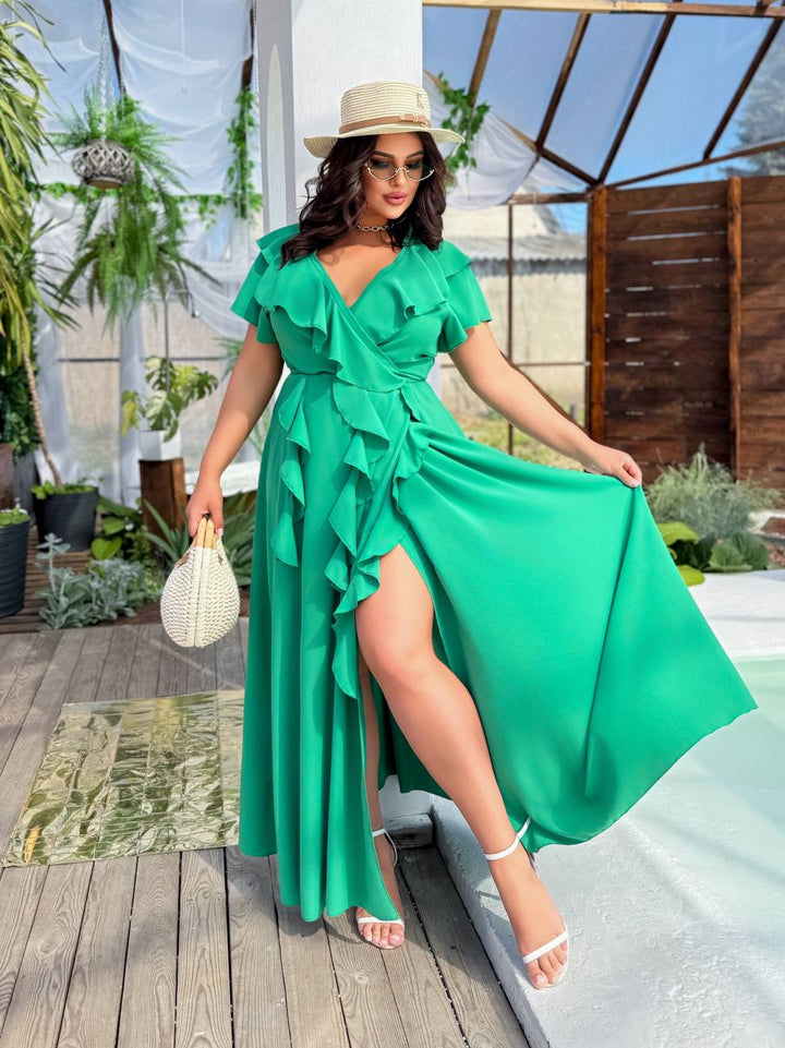 Дълга рокля с волани - Twiggy Shop