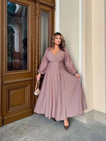 Дълга рокля с дантела - Twiggy Shop