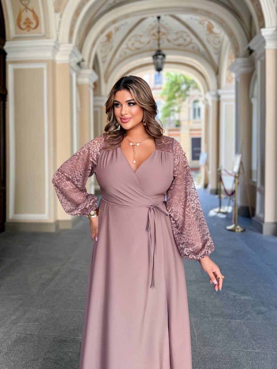 Дълга рокля с дантела - Twiggy Shop