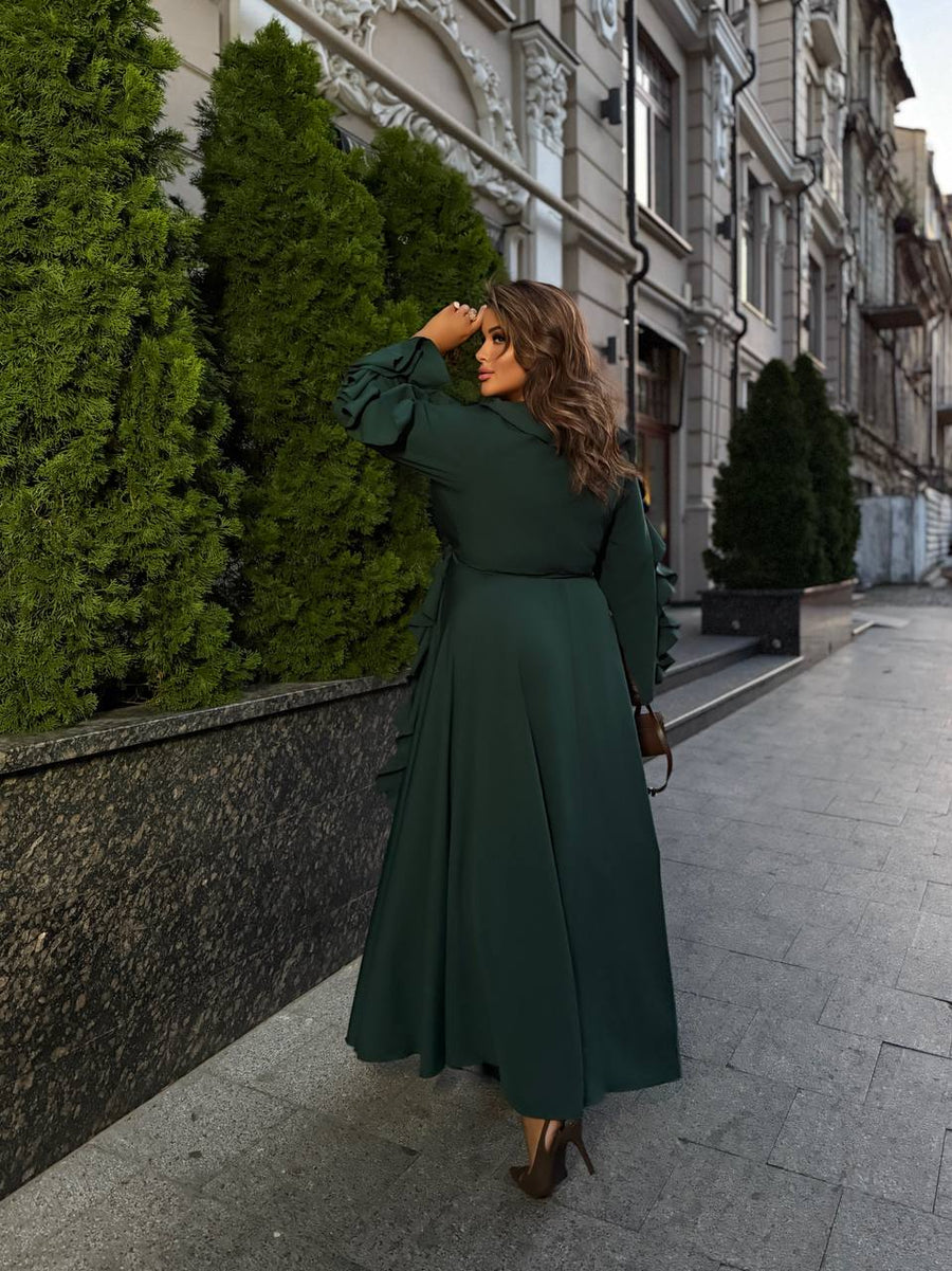 Дълга рокля с волани - Twiggy Shop