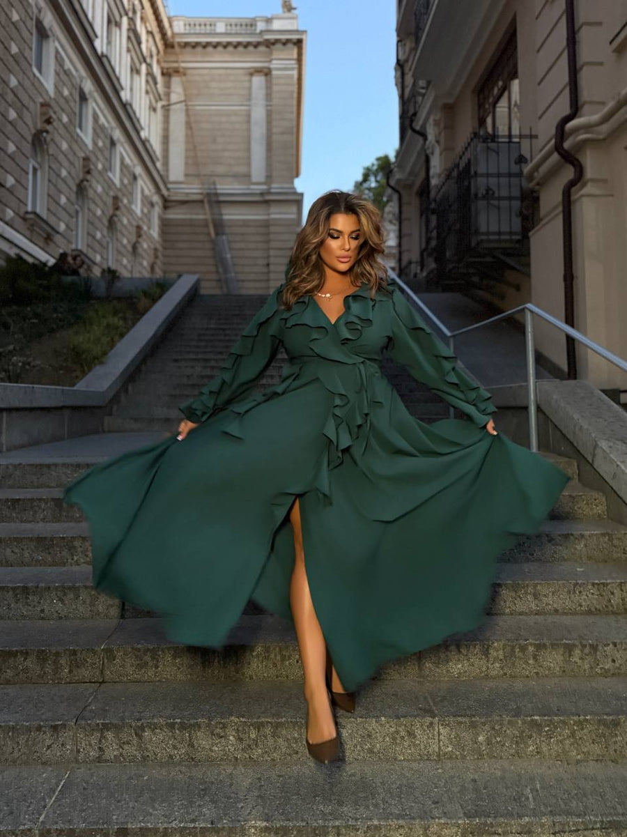 Дълга рокля с волани - Twiggy Shop