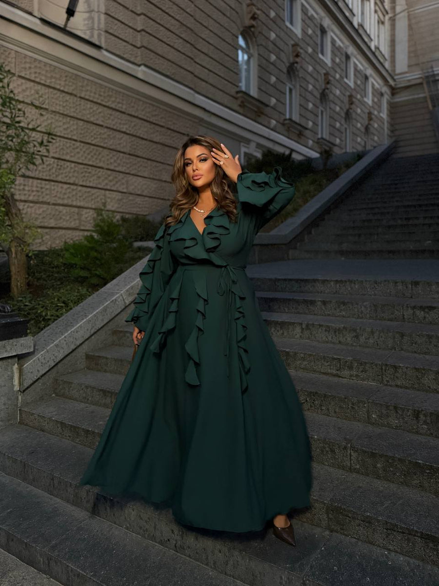 Дълга рокля с волани - Twiggy Shop