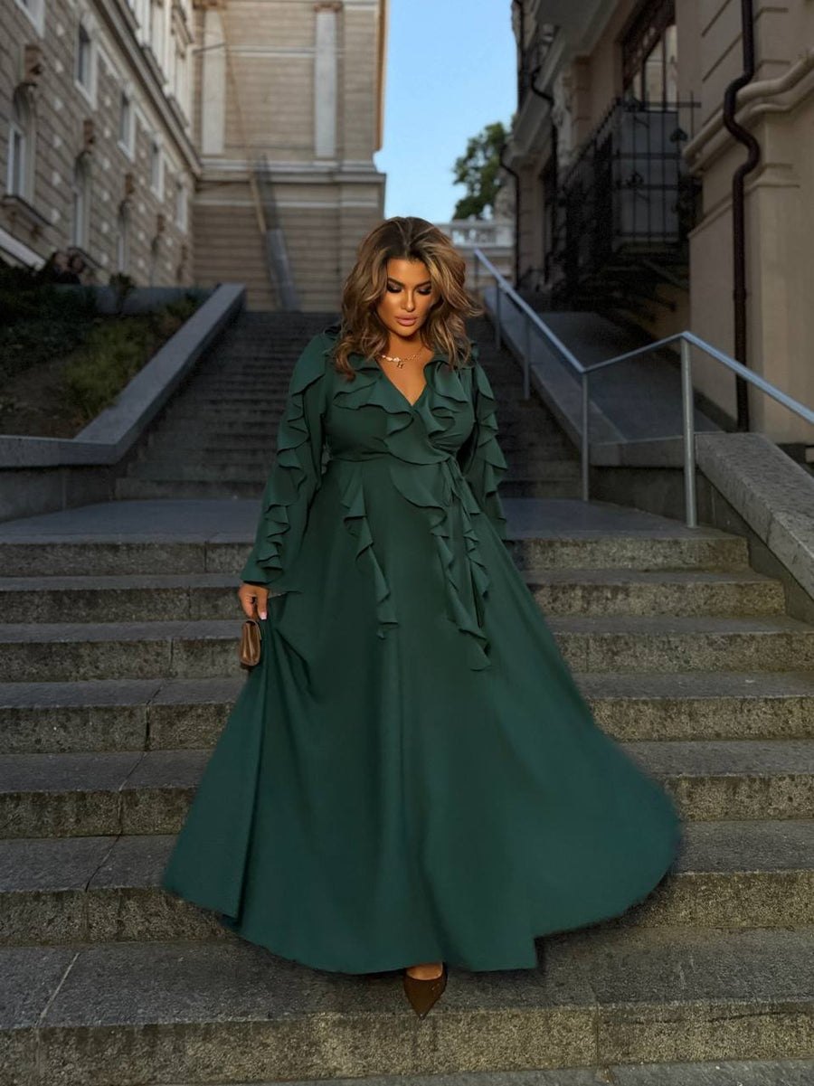 Дълга рокля с волани - Twiggy Shop