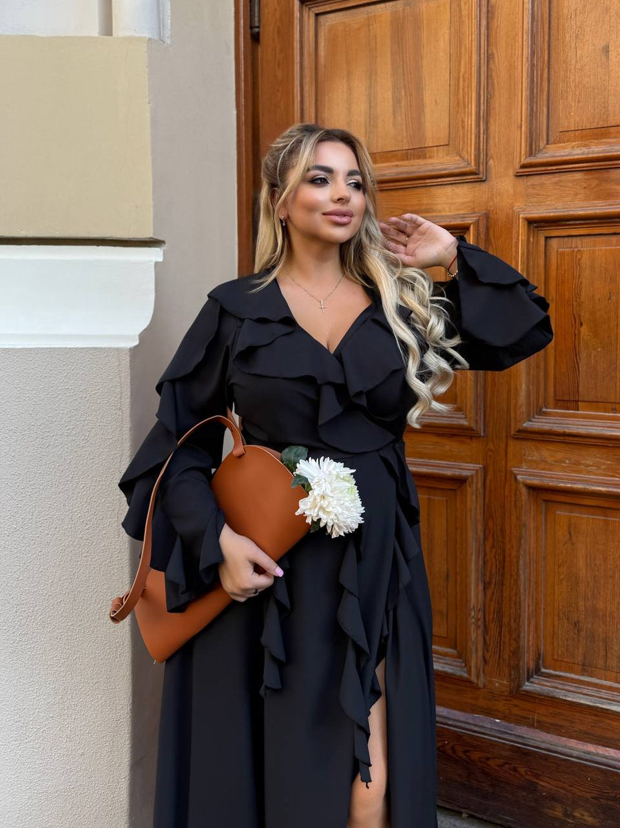 Дълга рокля с волани - Twiggy Shop