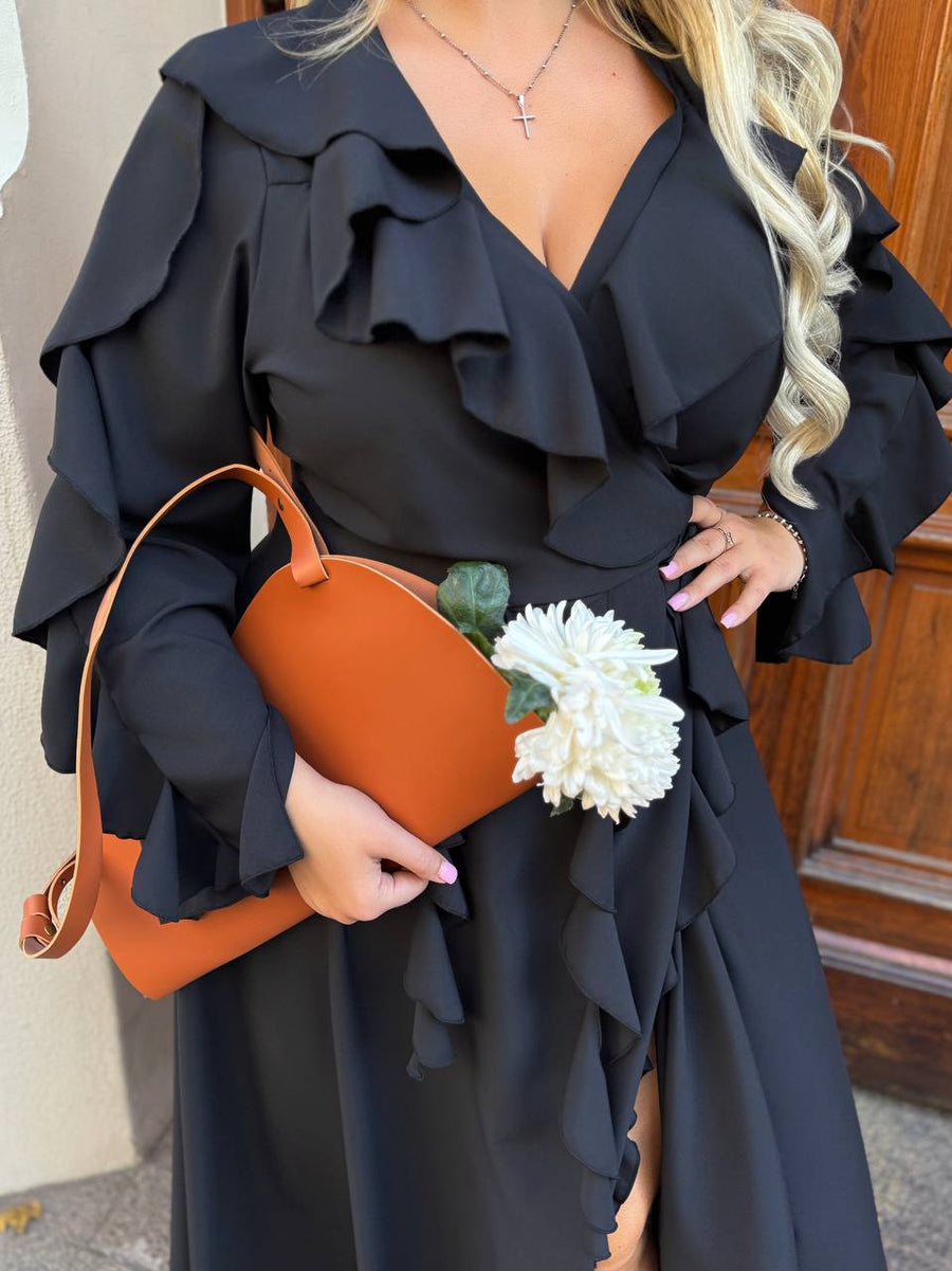 Дълга рокля с волани - Twiggy Shop