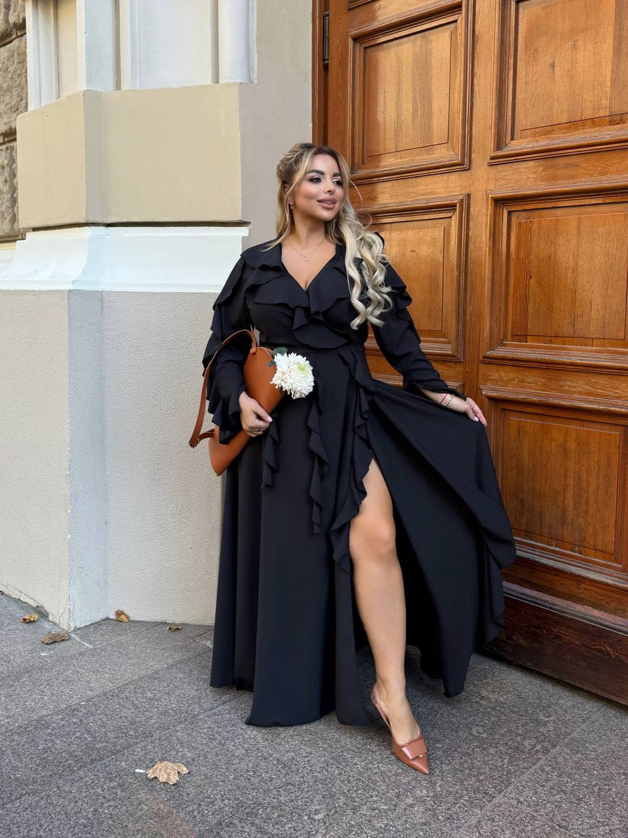 Дълга рокля с волани - Twiggy Shop