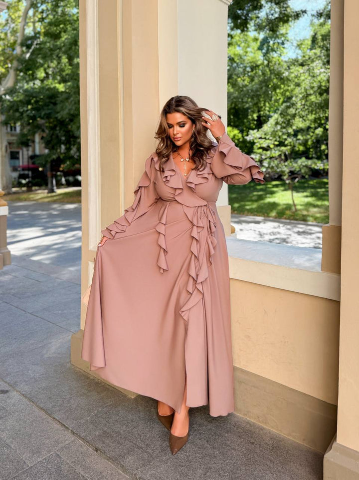 Дълга рокля с волани - Twiggy Shop