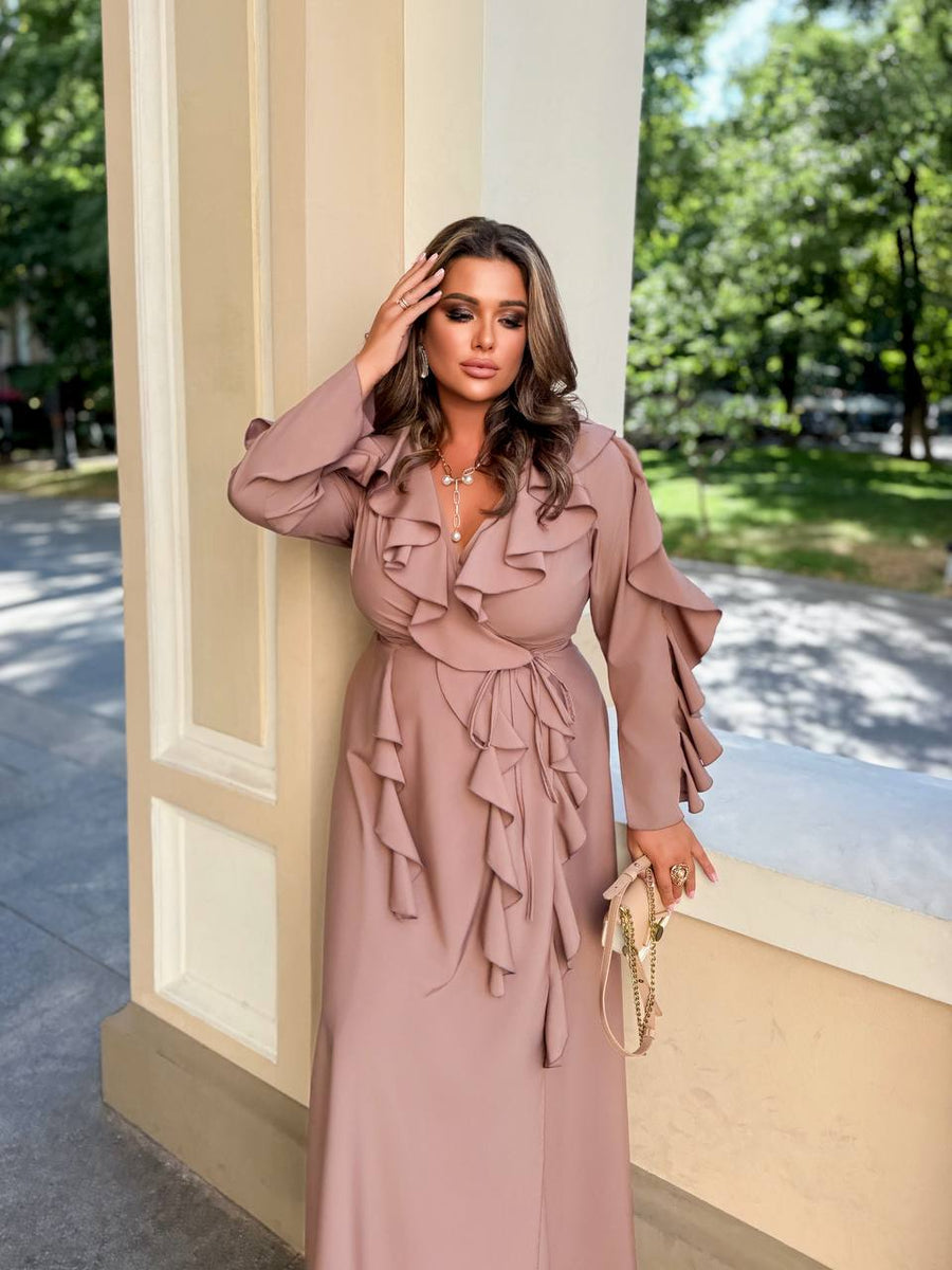 Дълга рокля с волани - Twiggy Shop