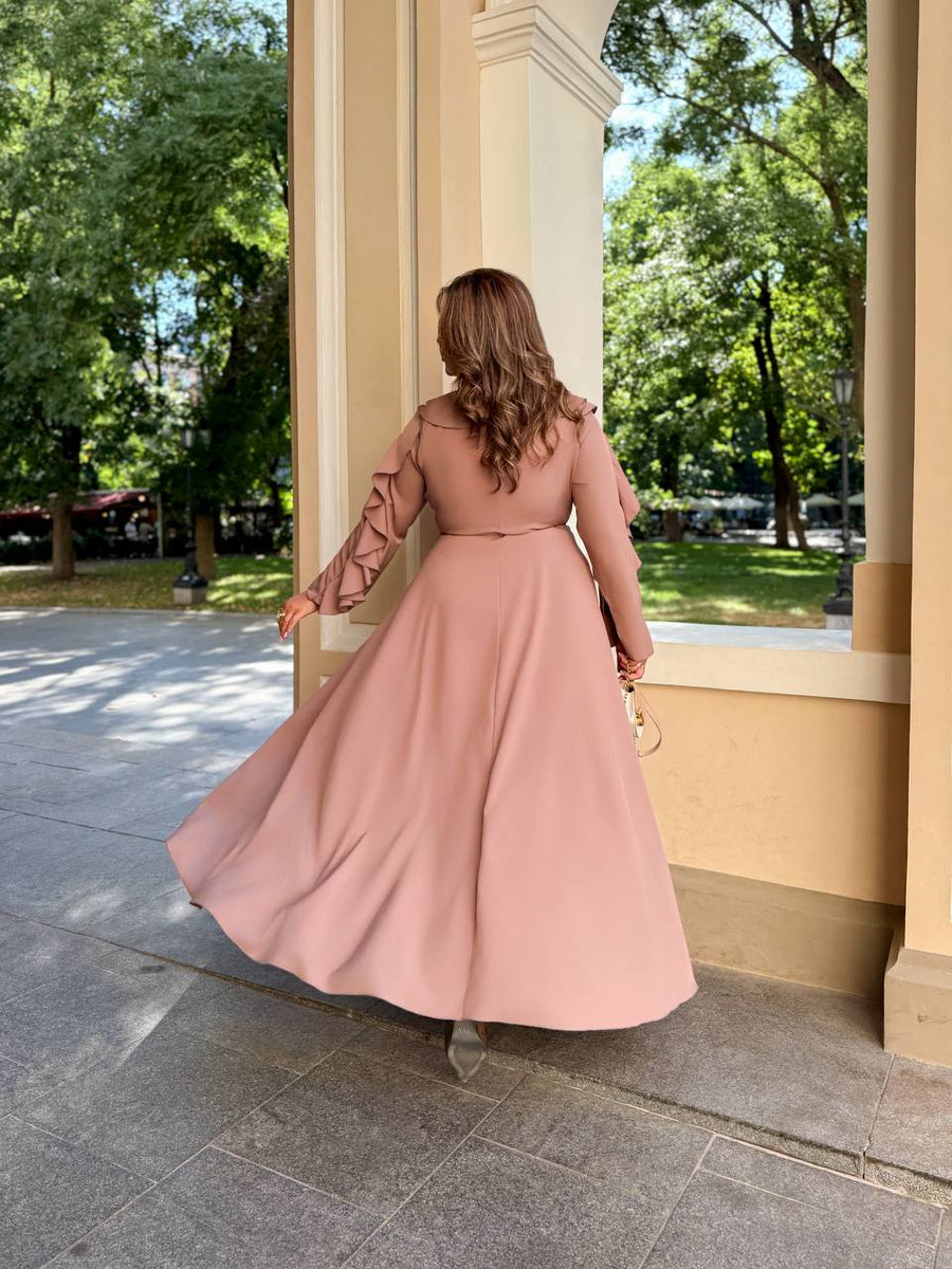 Дълга рокля с волани - Twiggy Shop