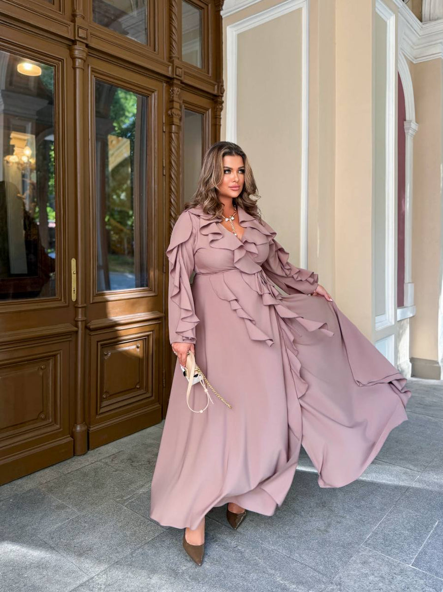 Дълга рокля с волани - Twiggy Shop