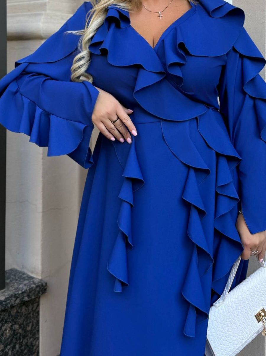 Дълга рокля с волани - Twiggy Shop