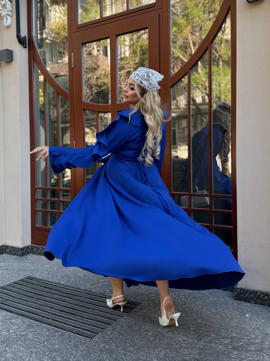 Дълга рокля с волани - Twiggy Shop