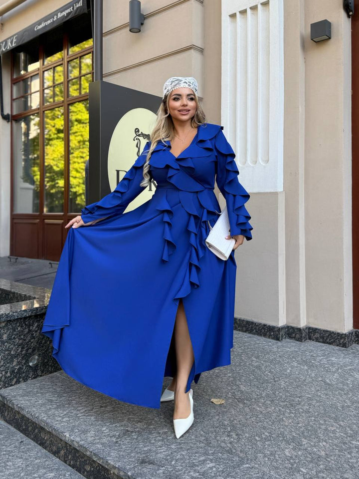 Дълга рокля с волани - Twiggy Shop