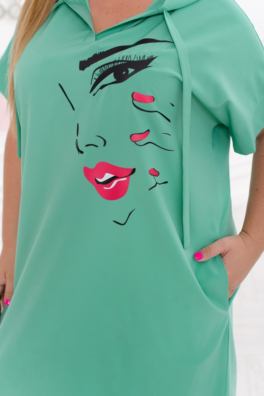 Лека рокля с качулка - Twiggy Shop