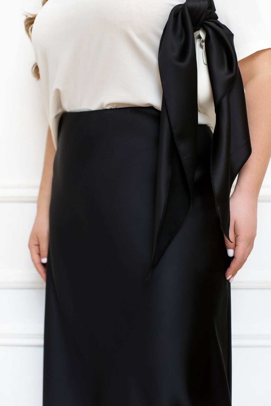 Сатенирана миди пола - Twiggy Shop