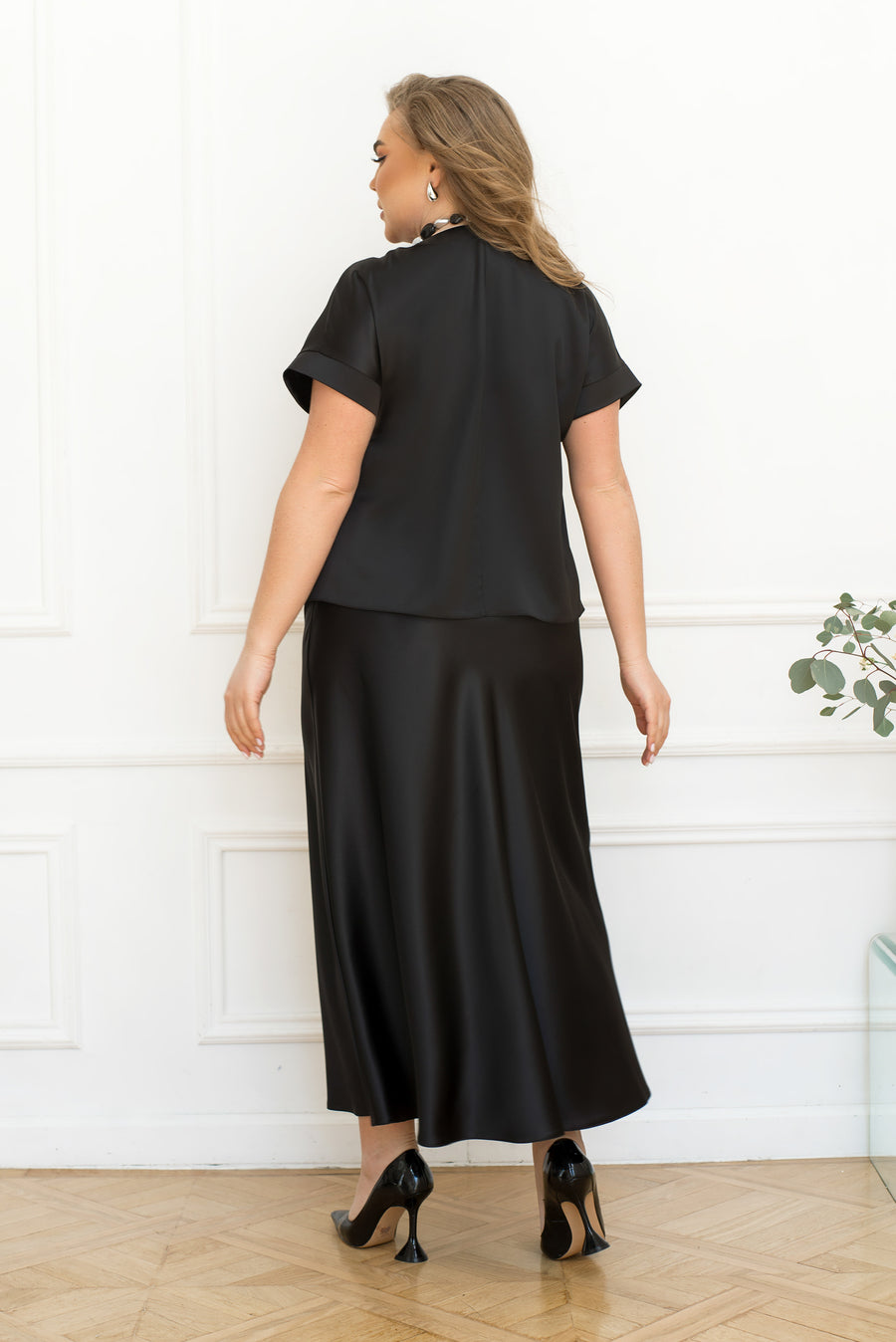 Сатениран комплект с пола - Twiggy Shop