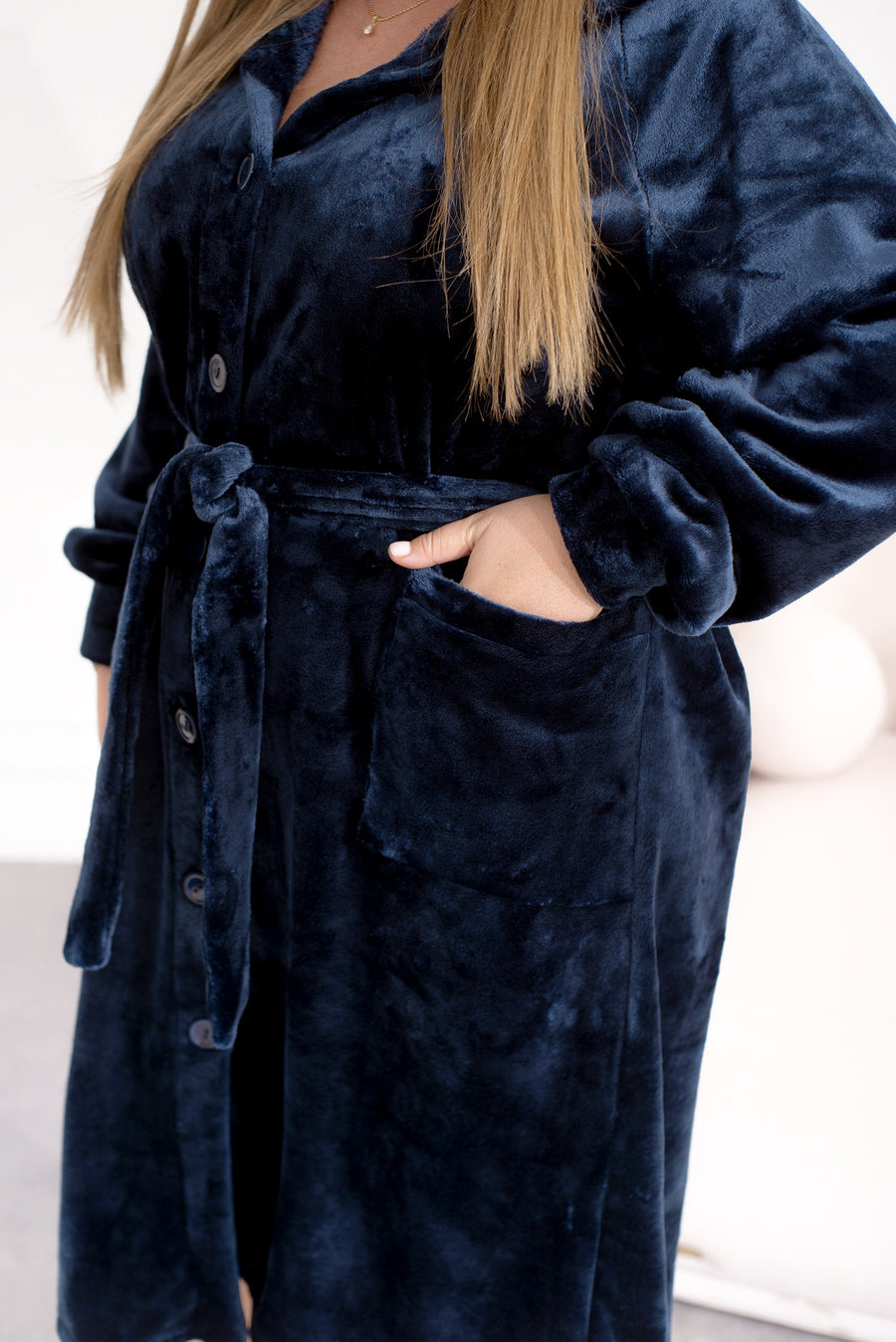 Топъл халат с качулка - Twiggy Shop