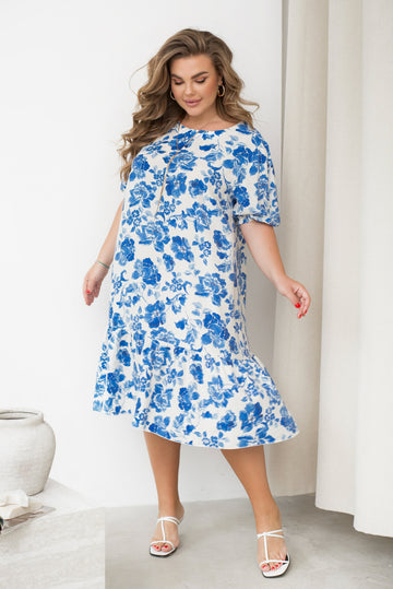 Памучна рокля на цветя - Twiggy Shop