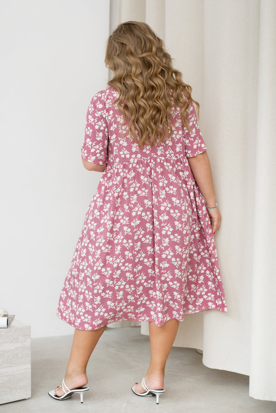 Памучна рокля на цветя - Twiggy Shop