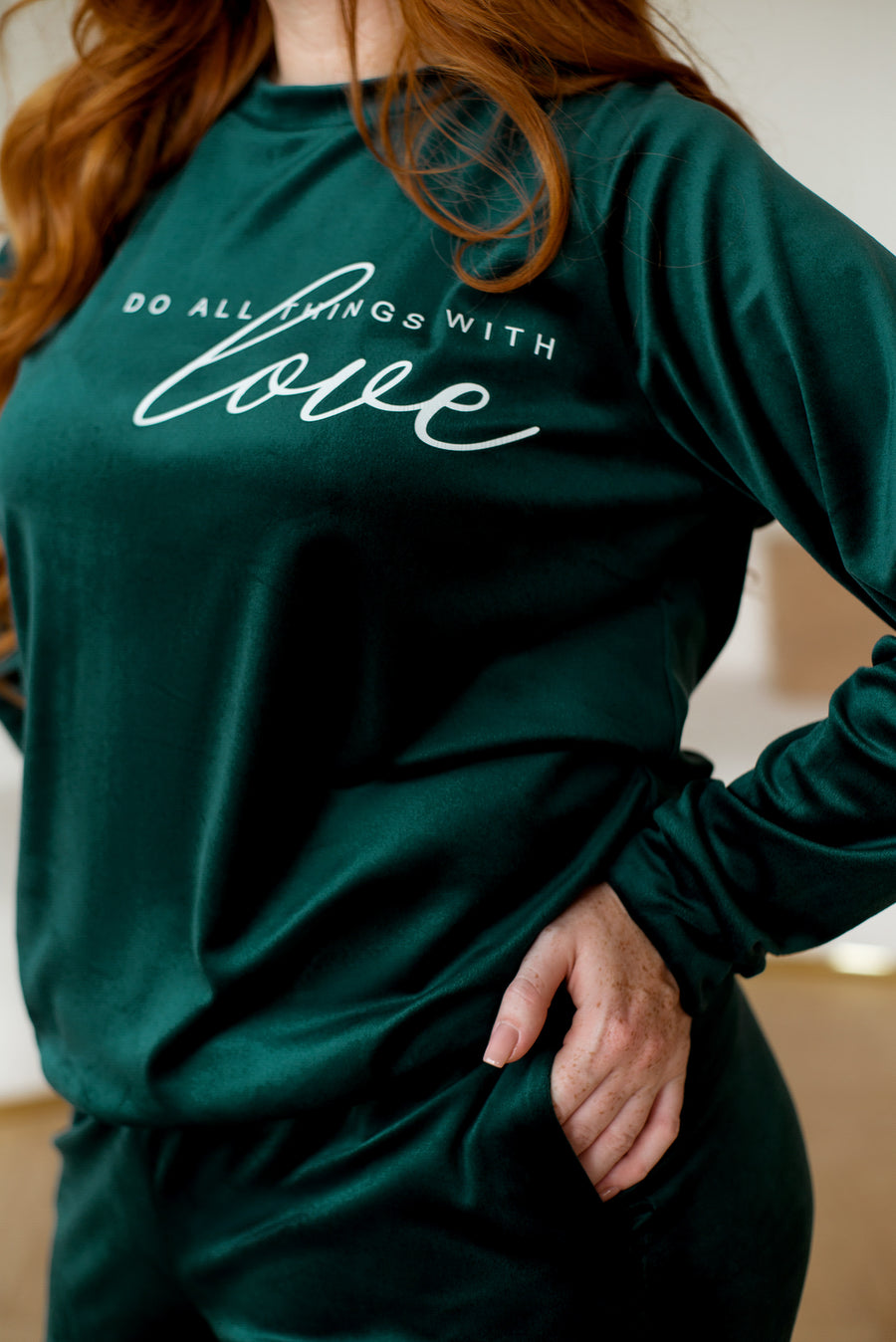 Домашен кадифен комплект - Twiggy Shop