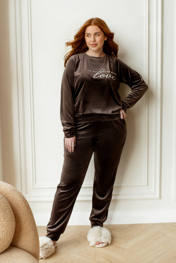 Домашен кадифен комплект - Twiggy Shop