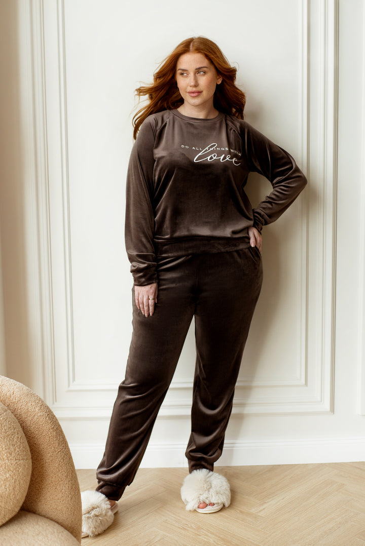 Домашен кадифен комплект - Twiggy Shop