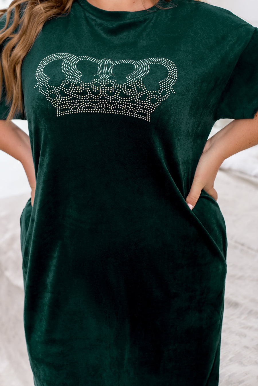 Домашна кадифена рокля - Twiggy Shop