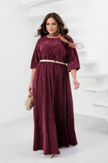 Дълга рокля с лурекс