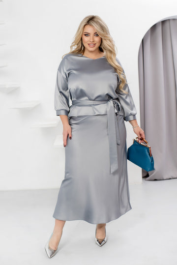 Комплект в две части от сатен