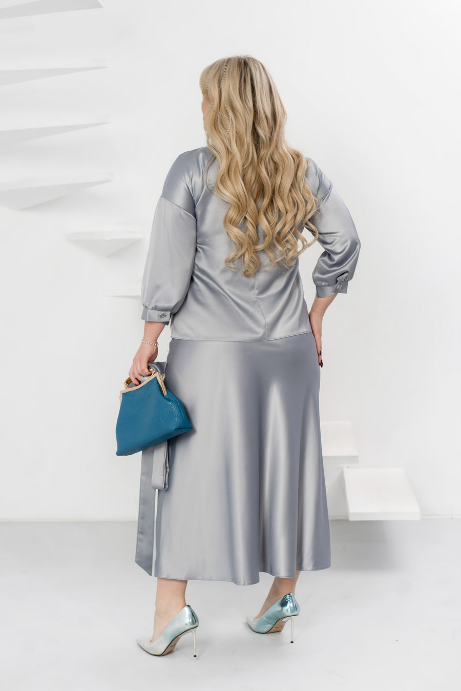 Комплект в две части от сатен