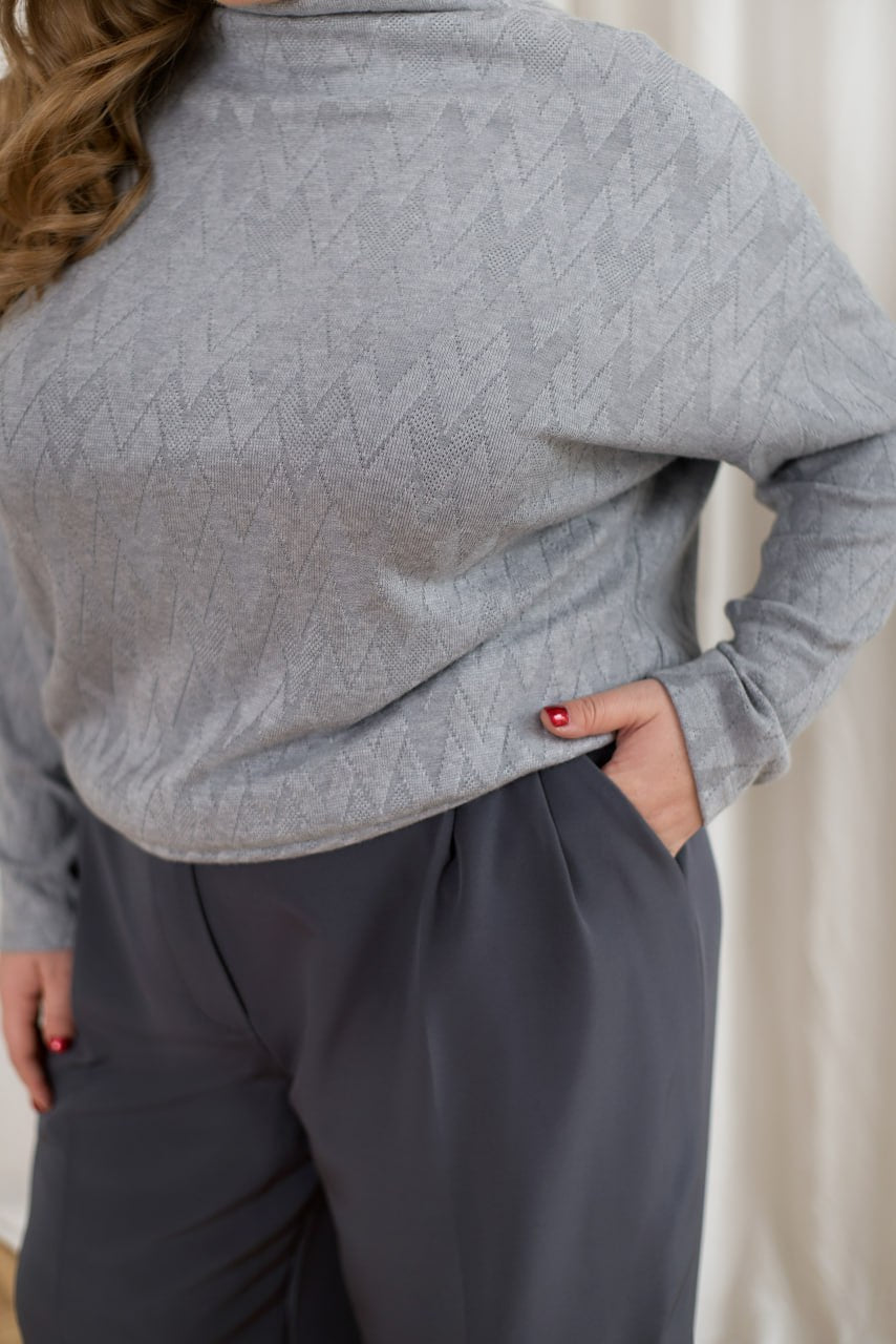 Пуловер от мек трикотаж - Twiggy Shop