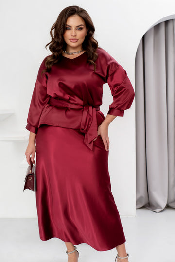 Комплект в две части от сатен