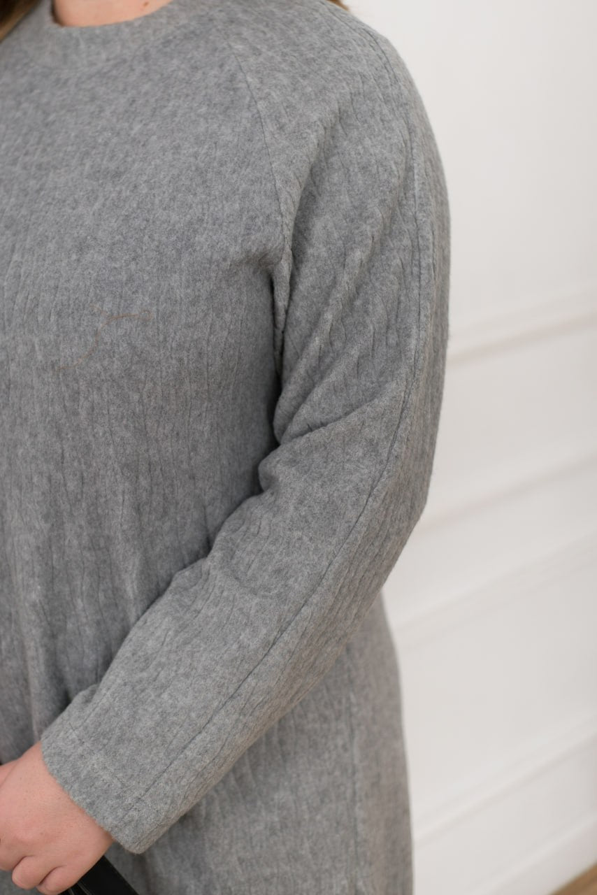 Миди рокля от мек трикотаж - Twiggy Shop