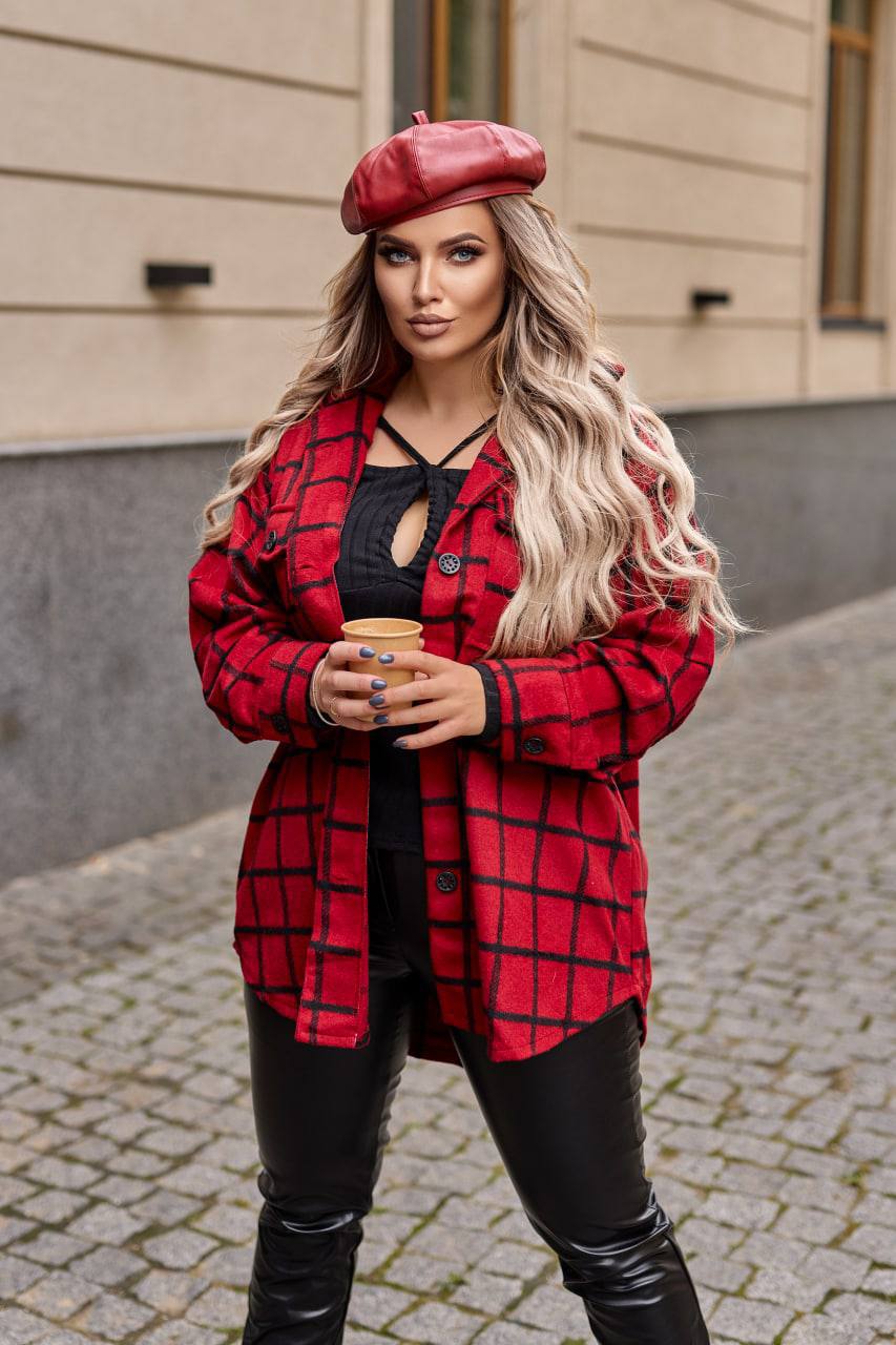 Карирана връхна риза - Twiggy Shop