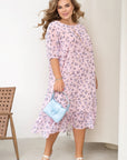 Рокля от шифон на цветя - Twiggy Shop